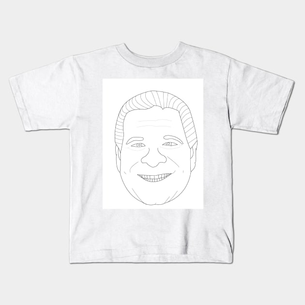 Phil Swift Sketch Kids T-Shirt by Big Brain Productions